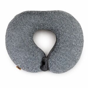 UGG Plush Travel Neck Gray Furry Pillow